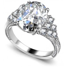 Oval/round Diamond Vintage Ring