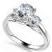 Unique Round Diamond Trilogy Ring