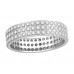 1.25ct Triple Row Round Diamond Full Eternity Ring