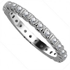 2.5mm Elegant Princess Diamond Full Eternity Ring 2.5mm Elegant Princess Diamond Full Eternity Ring