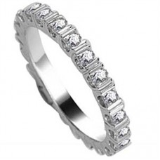 1.00ct Elegant Princess Diamond Full Eternity Ring