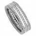 1.50ct 3 Row Diamond Full Eternity/dress Ring