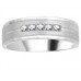 7mm Mens Round Diamond Ring
