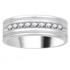 7.5mm Mens Round Diamond Ring 7.5mm Mens Round Diamond Ring