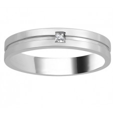 4mm Mens Princess Diamond Ring