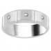 7mm Mens Round Diamond Ring