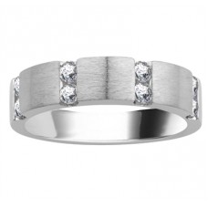 6mm Mens Round Diamond Ring