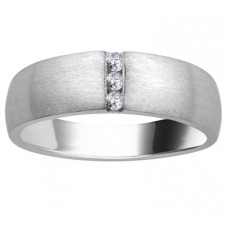 7mm Mens Round Diamond Ring