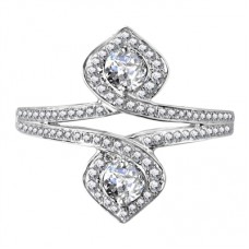Unique Round Diamond Dress Ring