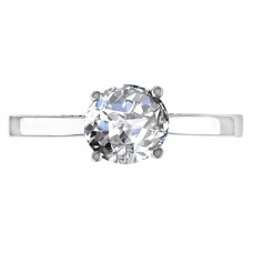 Elegant Round Diamond Engagement Ring