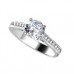 Round Shoulder Set Diamond Engagement Ring