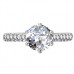Round Diamond Shoulder Set Engagement Ring Round Diamond Shoulder Set Engagement Ring
