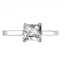 Elegant Princess Diamond Engagement Ring