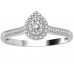 Single Halo Diamond Cluster Shoulder Set Ring