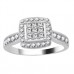 Single Halo Diamond Cluster Shoulder Set Ring Single Halo Diamond Cluster Shoulder Set Ring