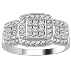 Designer Halo Diamond Cluster Ring
