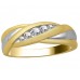 3mm Mens Round Diamond Ring