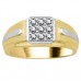 4mm Mens Round Diamond Ring