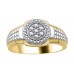 3.5mm Mens Round Diamond Ring