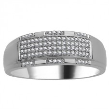 4mm Mens Round Diamond Ring