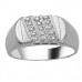 4mm Mens Round Diamond Ring