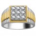 5mm Mens Round Diamond Ring