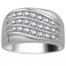 5mm Mens Round Diamond Ring
