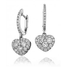 0.90ct Vs1/f Round Diamond Earrings