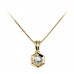 Round Diamond Hexagon Shaped Pendant
