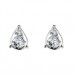 Round Diamond Pear Shaped Earrings
