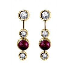 Ruby & Diamond Earrings