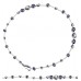 Elegant Diamond & Blue Sapphire Tennis Bracelet