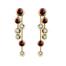 Ruby & Diamond Earrings