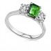 Emerald & Diamond Trilogy Ring