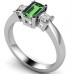 Emerald & Diamond Trilogy Ring