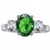 Oval Emerald & Diamond Trilogy Ring