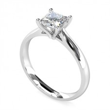 Certified 1.30ct I1/i Princess Diamond Ring