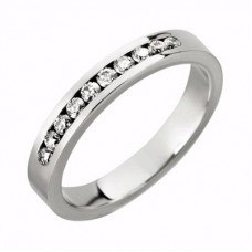 0.30ct Si2/f 3mm Round Diamond Eternity Ring