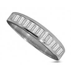 Certified 1.00ct Si2/g Baguette Diamond Eternity Ring