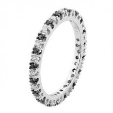 0.30ct Round Black Diamond Ring