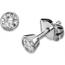 0.72ct Vs/e Round Diamond Stud Earrings