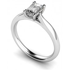 Certified 1.01ct Vvs2/f Emerald Diamond Ring