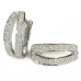 0.45ct Si/fg Round Diamond Hoop Earrings