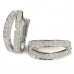 0.31ct Si/fg Round Diamond Hoop Earrings