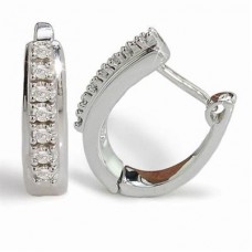 0.44ct Si/fg Round Diamond Hoop Earrings 0.44ct Si/fg Round Diamond Hoop Earrings