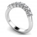 0.75ct I1/de Round Diamond Half Eternity Ring