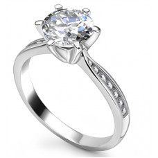0.75ct Si2/e Round Diamond Shoulder Set Ring 0.75ct Si2/e Round Diamond Shoulder Set Ring