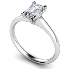 Certified 0.90ct Vvs2/e Emerald Diamond Ring Certified 0.90ct Vvs2/e Emerald Diamond Ring