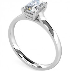 Certified 0.71ct Vs1/f Radiant Diamond Ring