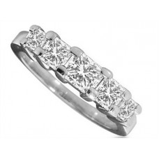 0.50ct Vs1/f Princess Diamond Eternity Ring